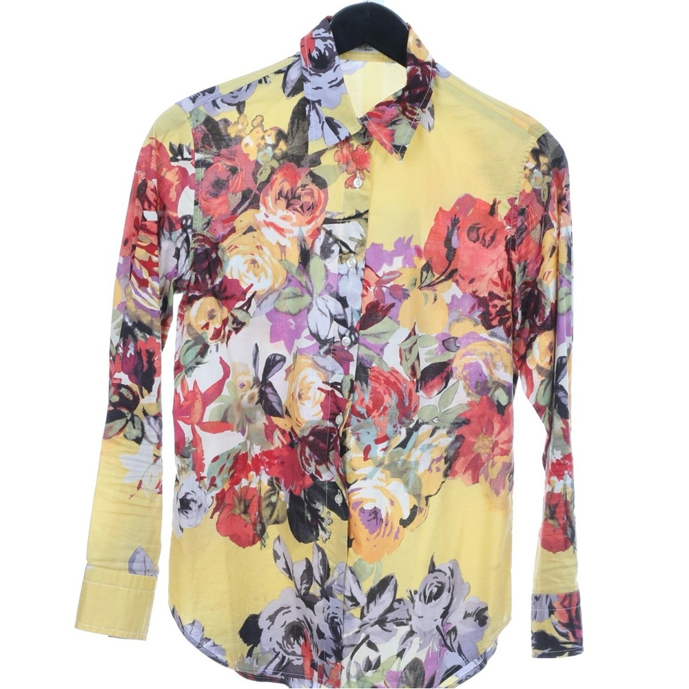 Vibrant Floral Men's Button Down Shirt